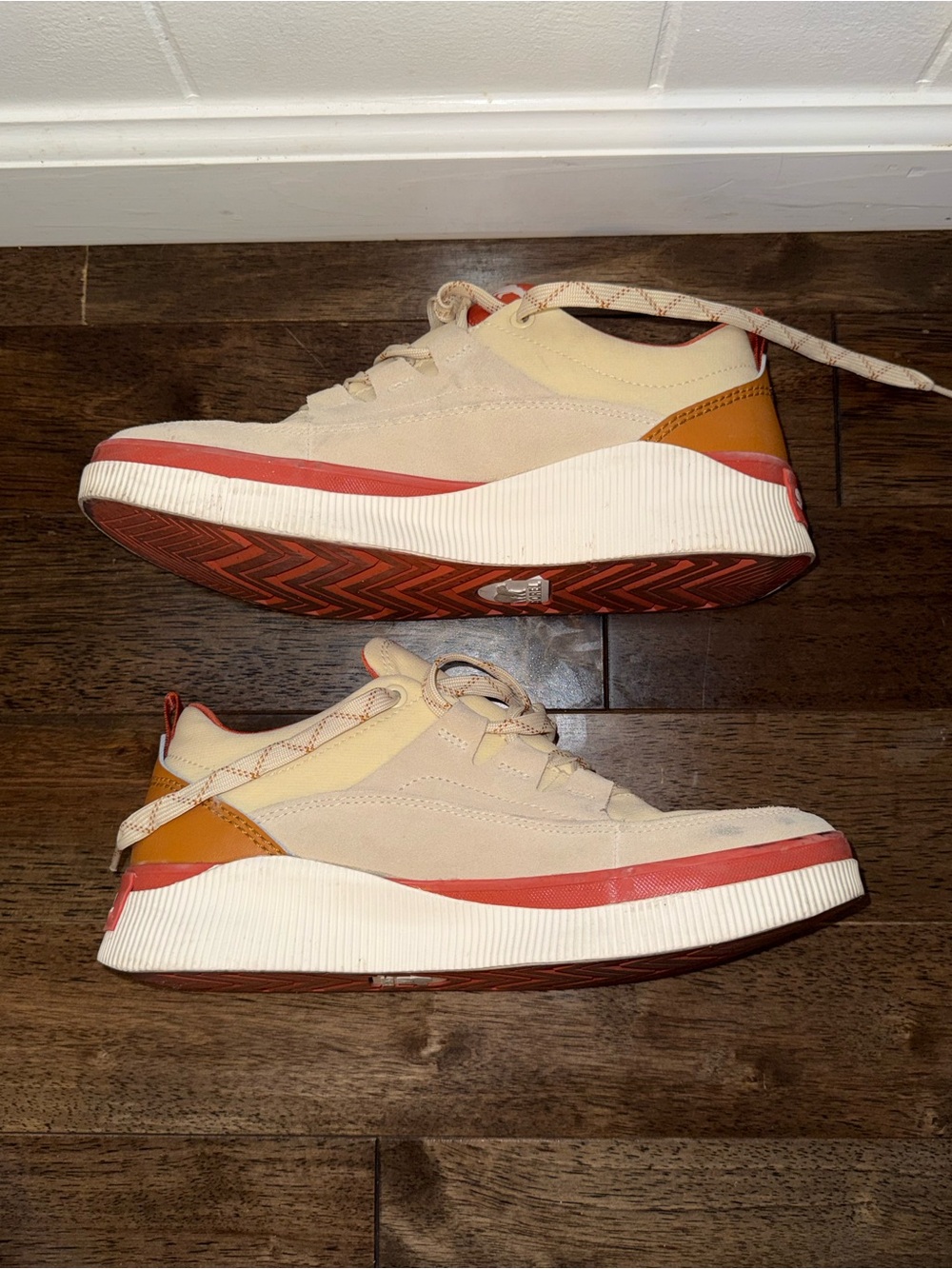 SOREL Kinetic Impact II Wonder Lace Women’s Size 10 Cream Orange Sneakers - Picture 5 of 8